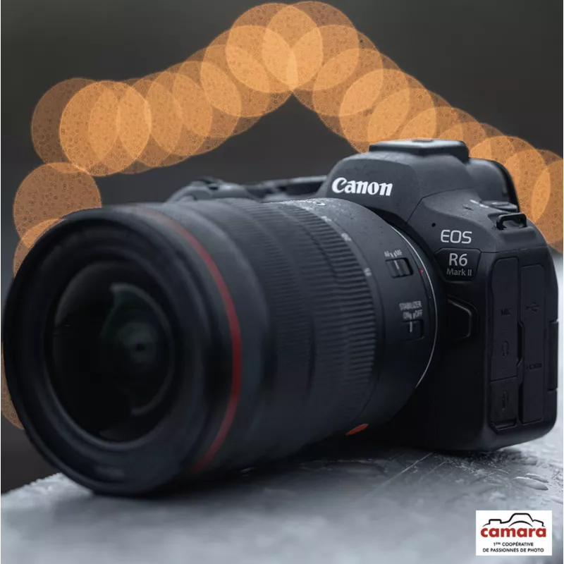 Canon EOS R6 Mark II Body Mirrorless Digital Camera with RF24-105mm F4-7.1 IS STM Lens in Black Canon EOS R6 Mark II Body Mirrorless Digital Camera with RF24-105mm F4-7.1 IS STM Lens in Black