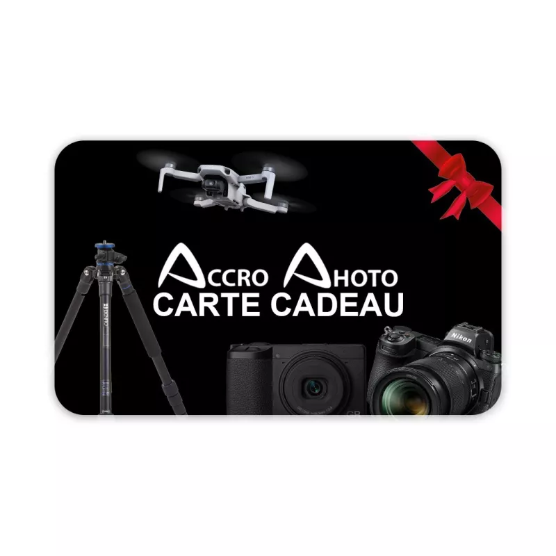 CARTE CADEAU ACCRO PHOTO D'UN MONTANT DE : 0,10€