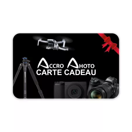 CARTE CADEAU ACCRO PHOTO D'UN MONTANT DE : 0,10€