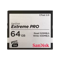 SANDISK CARTE CFAST 2.0 EXTREME PRO VPG 130 | Haute Vitesse