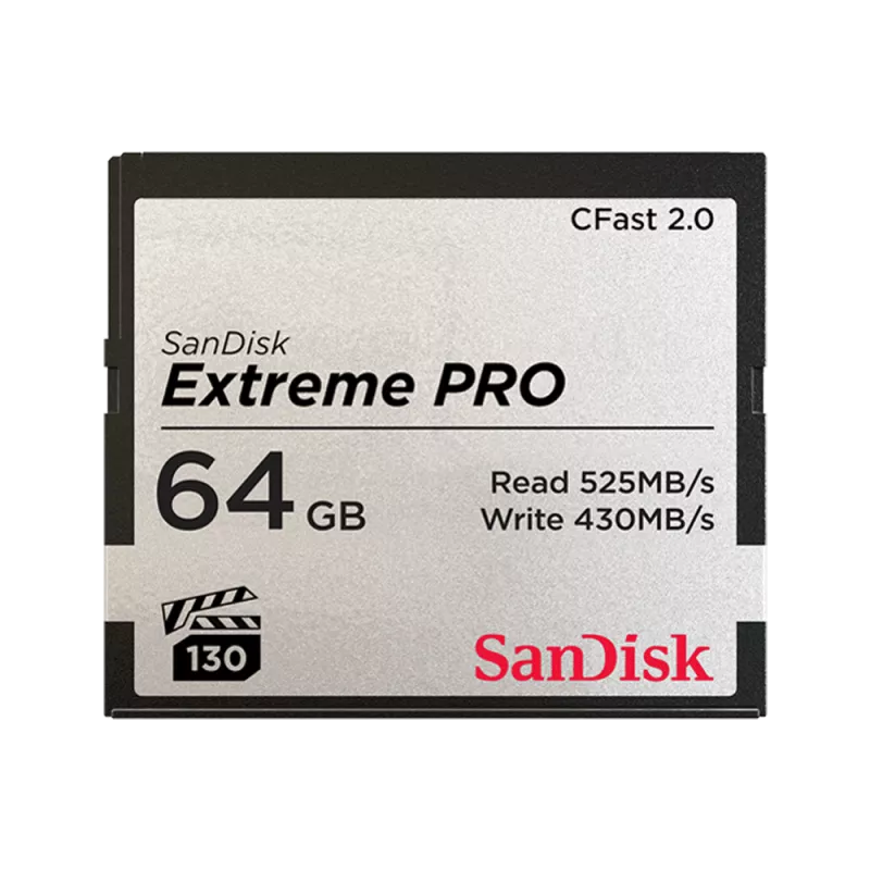 SANDISK CARTE CFAST 2.0 EXTREME PRO VPG 130 | Haute Vitesse