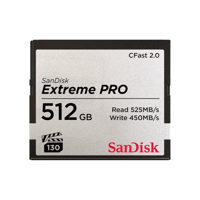 SANDISK CARTE CFAST 2.0 EXTREME PRO VPG 130 | Haute Vitesse