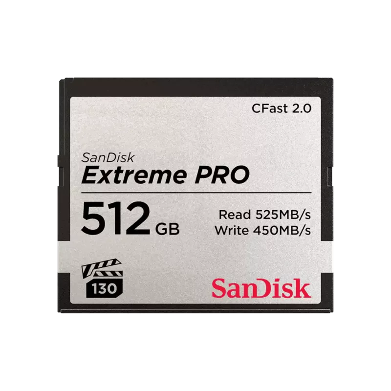 SANDISK CARTE CFAST 2.0 EXTREME PRO VPG 130 | Haute Vitesse