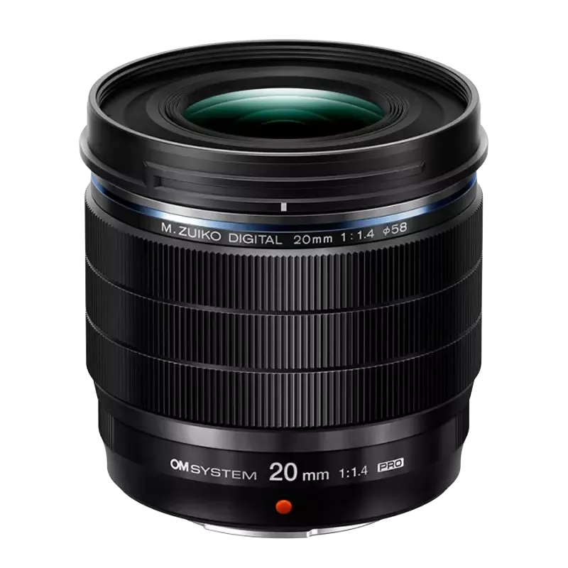 OM System M. ZUIKO 20mm f/1.4 PRO – Objectif lumineux