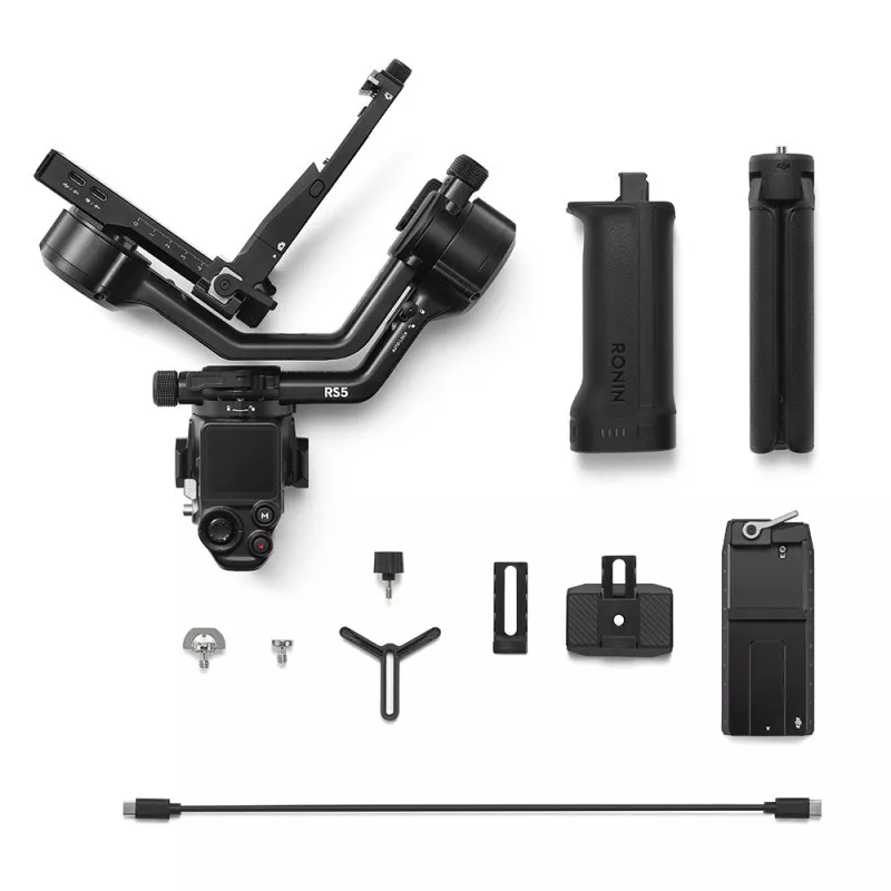 DJI RS 5 – Stabilisateur pro 3 axes fluide et léger
