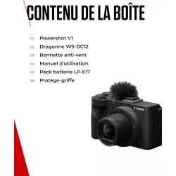 CANON POWERSHOT V1 - Capteur 1.4”, 4K 60p, 22 Mpx