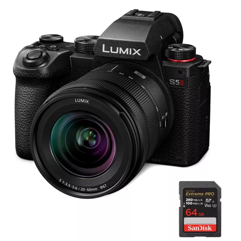 PANASONIC LUMIX S5 II + L 20-60MM S + SD 64GB - Accro Photo