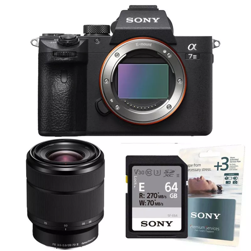 SONY ALPHA 7 III - Kit hybride polyvalent 4K