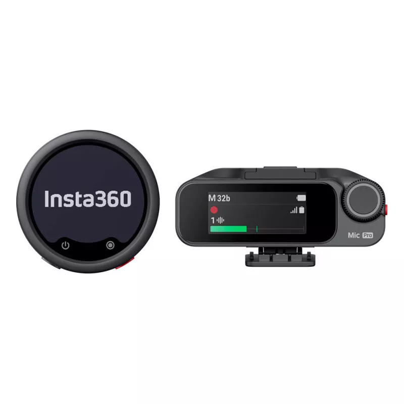 Insta360 Mic Pro – Micro sans fil 32-bit float avec IA