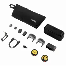 Insta360 Mic Pro – Micro sans fil 32-bit float avec IA