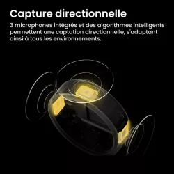 Insta360 Mic Pro – Micro sans fil 32-bit float avec IA