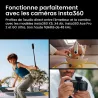 Insta360 Mic Pro – Micro sans fil 32-bit float avec IA