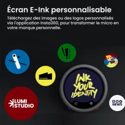 Insta360 Mic Pro – Micro sans fil 32-bit float avec IA