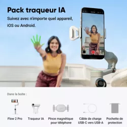 INSTA360 FLOW 2 | Stabilisateur smartphone 3 axes