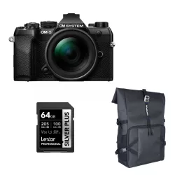 OM System OM-5 Mark II + 12-45mm PRO ED + sac à dos + SD 64 Go