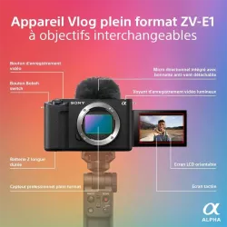 SONY ZV-E1 | Vlog plein format 4K pro